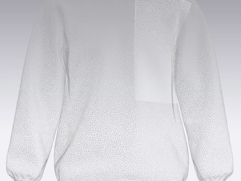 Men Sweatshirt - Gray 3D Model