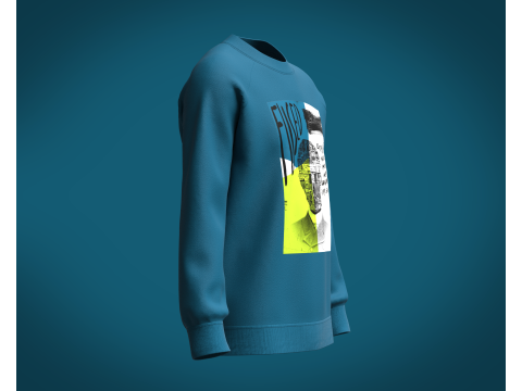 Men Sweatshirt - Fused 3Dモデル