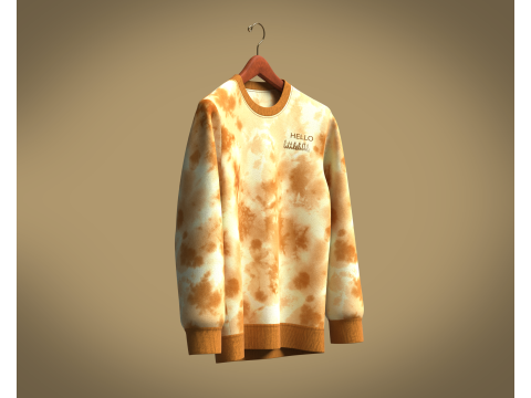 Men Sweatshirt - Hello 3D 模型