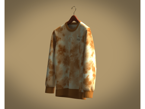 Men Sweatshirt - Hello 3D 模型