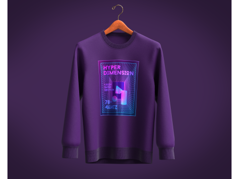 Men Sweatshirt - HYPER DIMENSION 3D Model