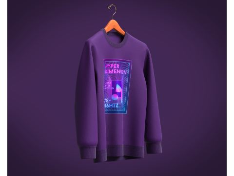 Men Sweatshirt - HYPER DIMENSION 3D Model