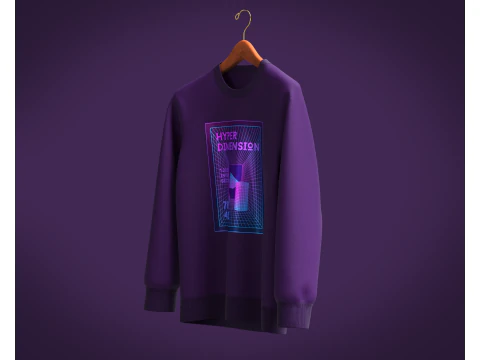 Men Sweatshirt - HYPER DIMENSION 3D Model
