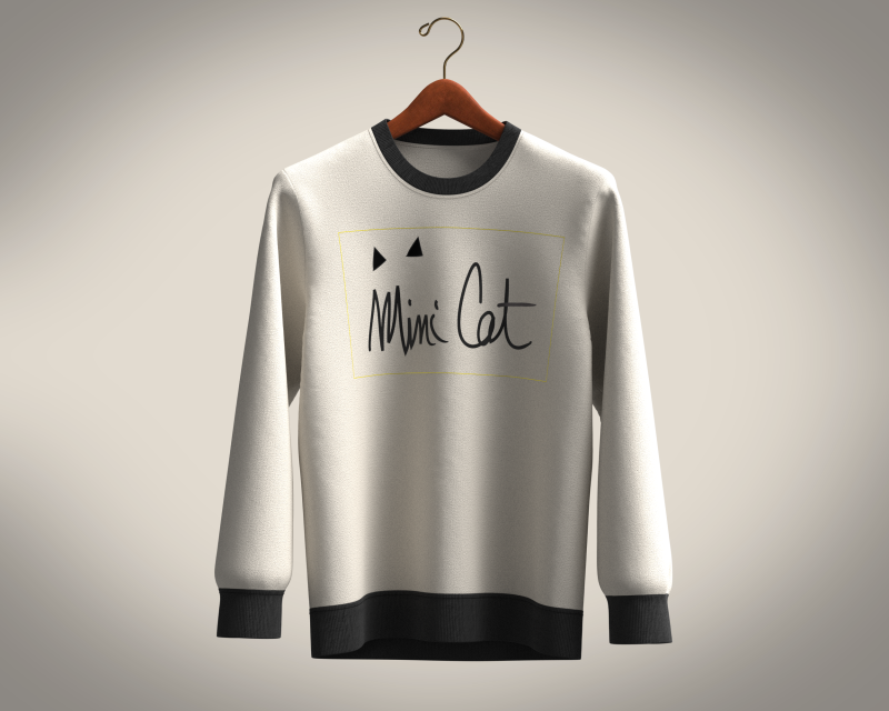 Men Sweatshirt - MLIMI CAT 3D 모델 .c4d .max .obj .3ds .fbx .stl .blend 