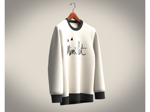 Men Sweatshirt - MLIMI CAT 3D 모델