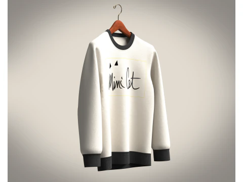 Men Sweatshirt - MLIMI CAT 3D Model