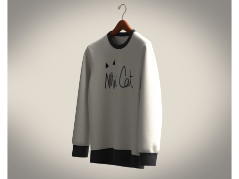 Men Sweatshirt - MLIMI CAT 3D 모델