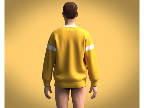 Men Sweatshirt - NO WHERE 3D Model