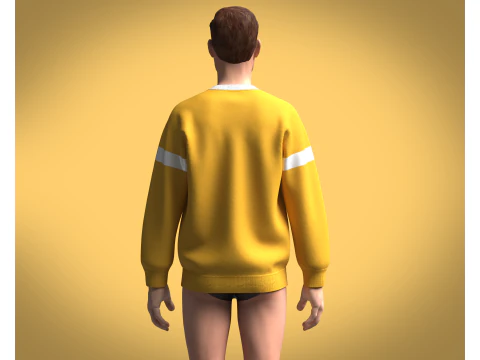Heren sweatshirt - GEEN WAAR 3D Model