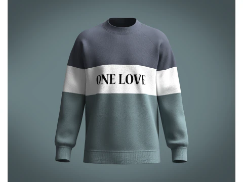 Sudadera de hombre - one love Modelo 3D