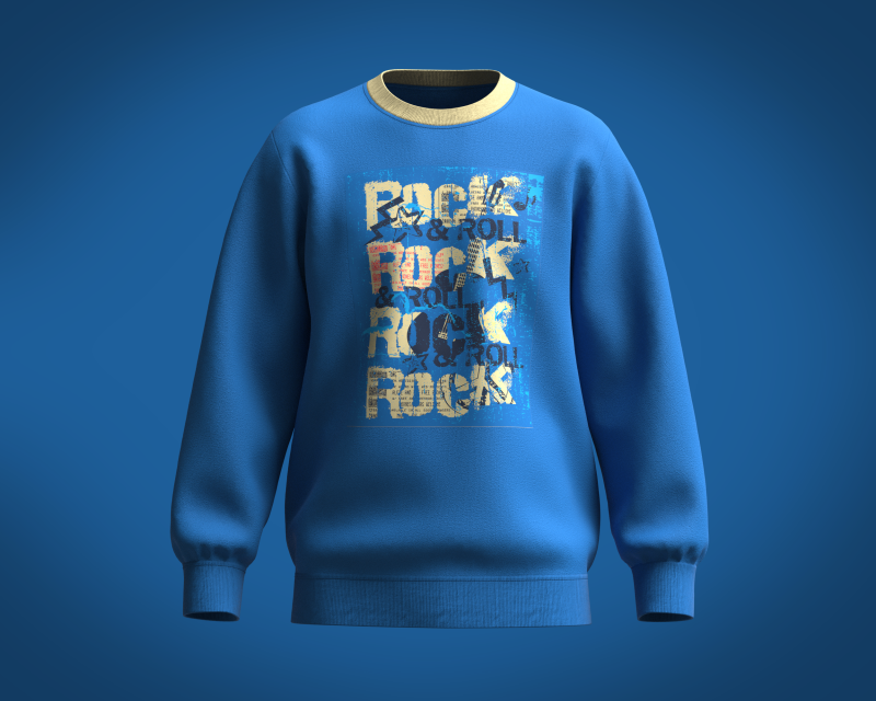 Sweatshirt - Rock Modello 3D .c4d .max .obj .3ds .fbx .stl .blend 