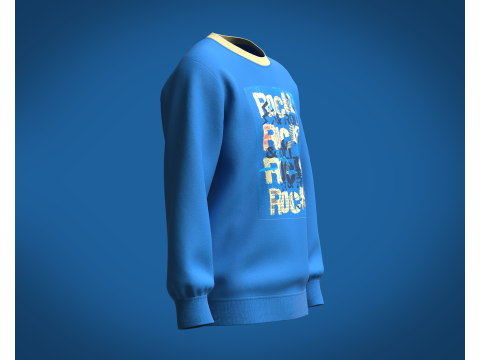 Sweatshirt - Rock Modello 3D