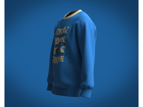 Sweatshirt - Rock Modello 3D