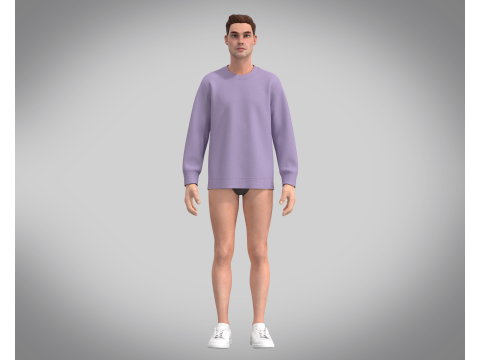 Sweatshirt - PINK 3D Модель