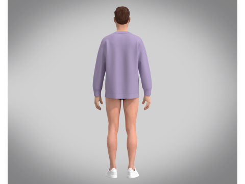 Sweatshirt - PINK 3D Модель
