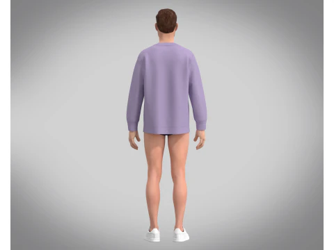 Sweatshirt - PINK 3D Model