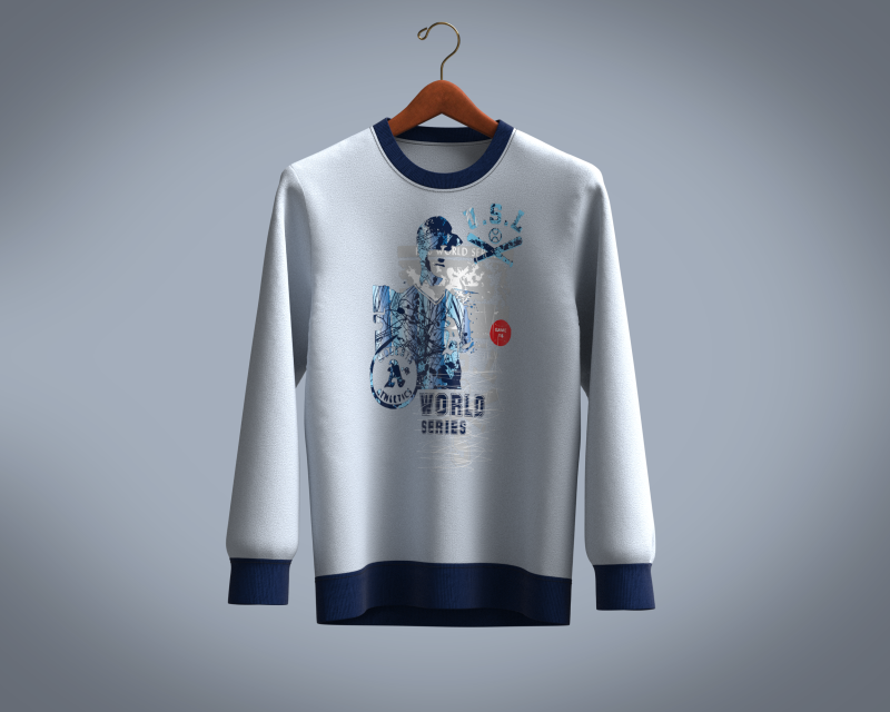 Sweatshirt - WORLD SERIES Model 3D .c4d .max .obj .3ds .fbx .stl .blend 