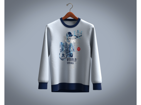 Sweatshirt - WORLD SERIES Modèle 3D