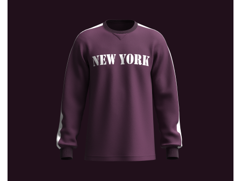 Sweatshirt - New York 3D Model