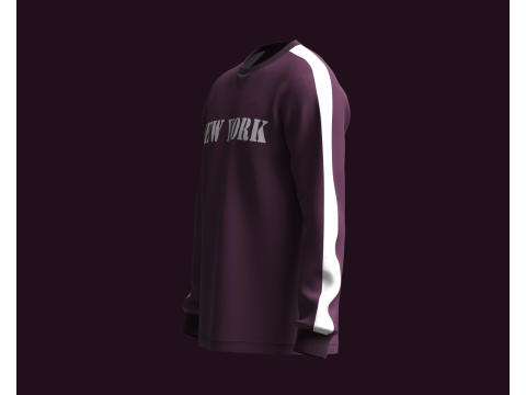 Sweatshirt - New York 3D Model