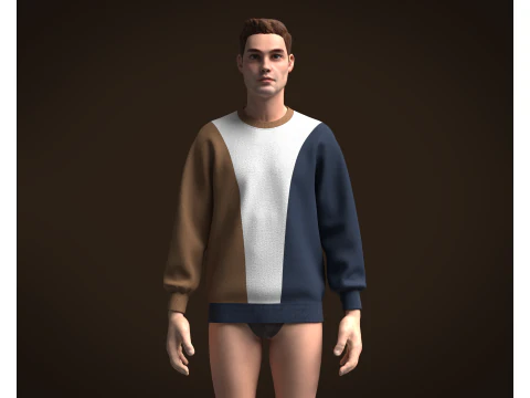 Sweatshirt For Men 3D Model