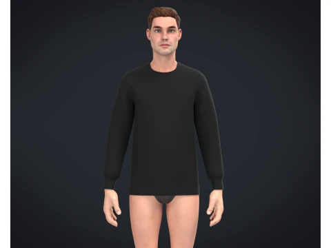 Men Sweatshirt - Colorway 3D Model