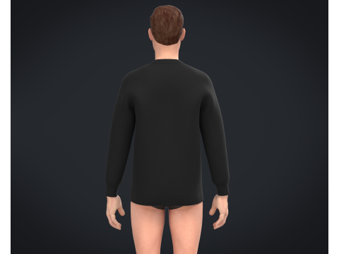 Men Sweatshirt - Colorway 3D 모델
