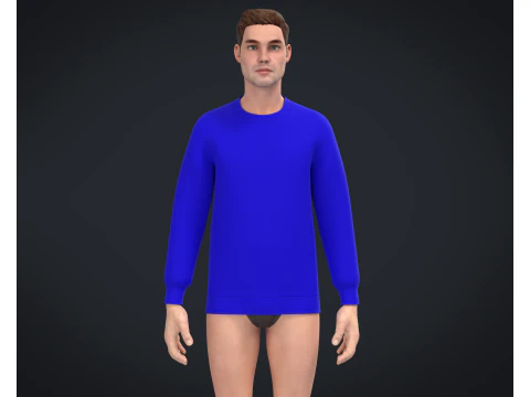 Men Sweatshirt - Colorway 3D Model