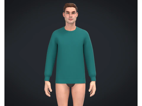 Men Sweatshirt - Colorway 3D Model
