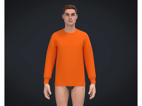 Men Sweatshirt - Colorway 3D Model