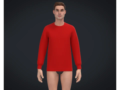 Men Sweatshirt - Colorway 3D Model
