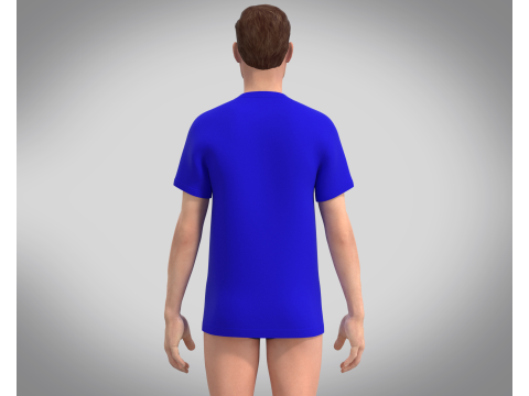 T-Shirt Vneck - Colorway 3D-Modell