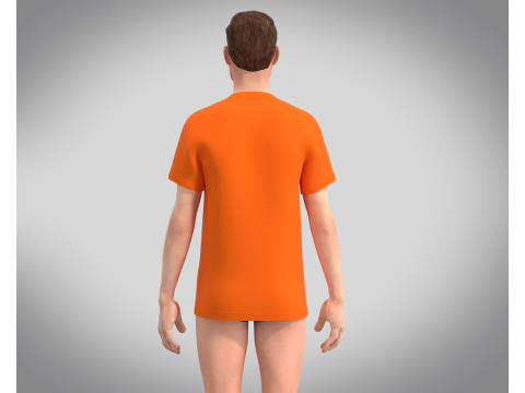 T-Shirt Vneck - Colorway 3D-Modell