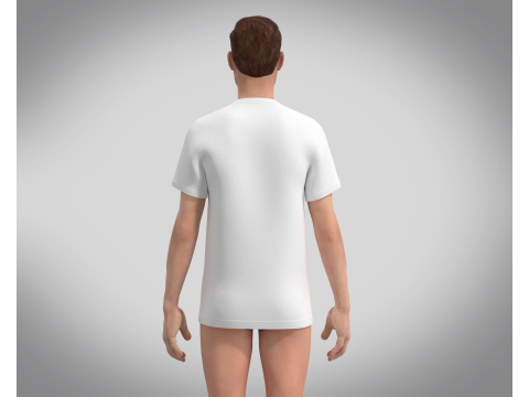 T-Shirt Vneck - Colorway 3D-Modell