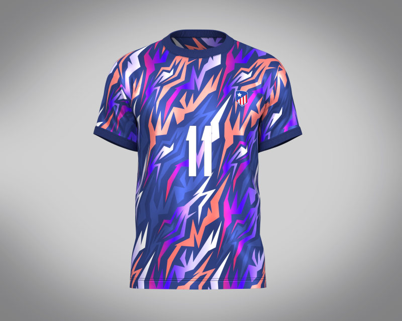 Soccer Football Royal Blue Jersey Player-11 3D Модель .c4d .max .obj .3ds .fbx .stl .blend 