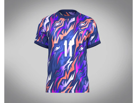 F&uacute;tbol F&uacute;tbol Royal Blue Jersey Player-11 Modelo 3D