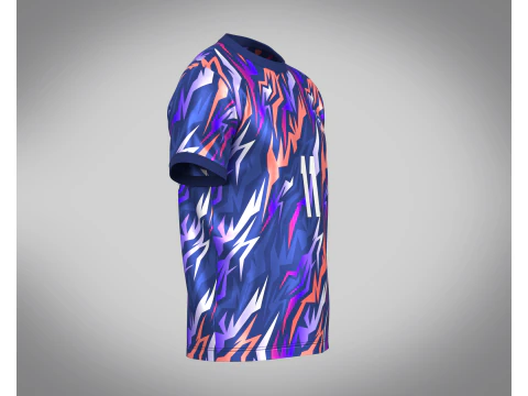 Soccer Football Royal Blue Jersey Player-11 3D Model
