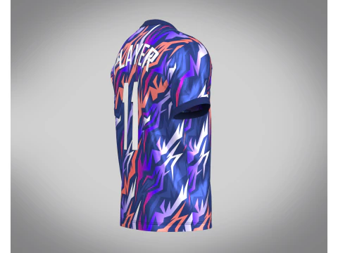 Soccer Football Royal Blue Jersey Player-11 3D Model