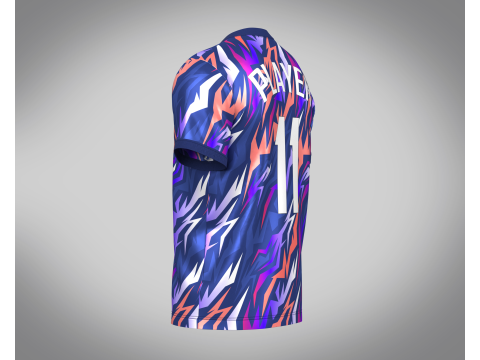 Soccer Football Royal Blue Jersey Player-11 3D Модель