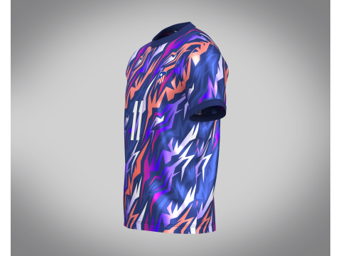 Soccer Football Royal Blue Jersey Player-11 3D Модель
