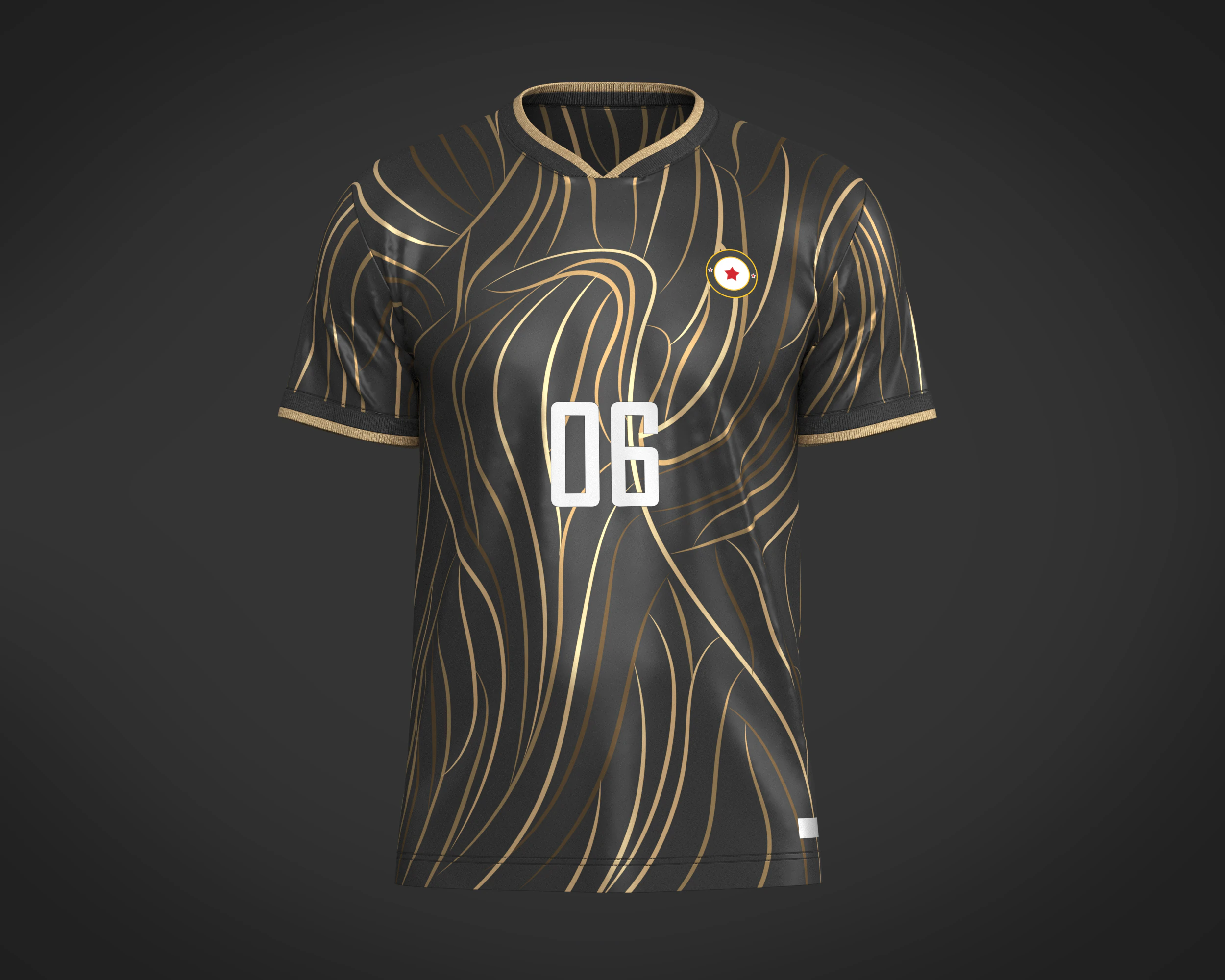 Soccer Football Sports Jersey Player-06 3D Model .c4d .max .obj .3ds .fbx .stl .blend 
