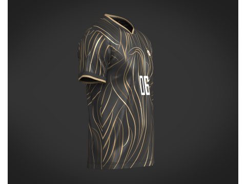 Soccer Football Sports Jersey Player-06 Modèle 3D