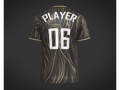Soccer Football Sports Jersey Player-06 Modèle 3D