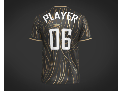 Soccer Football Sports Jersey Player-06 3D Model