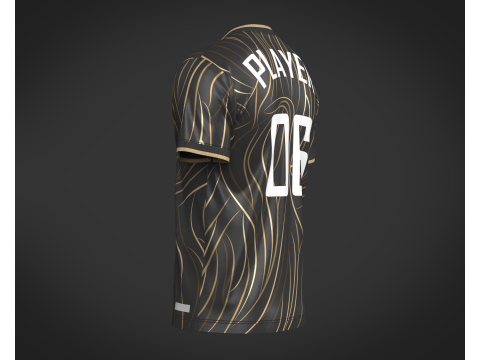 Soccer Football Sports Jersey Player-06 Modèle 3D