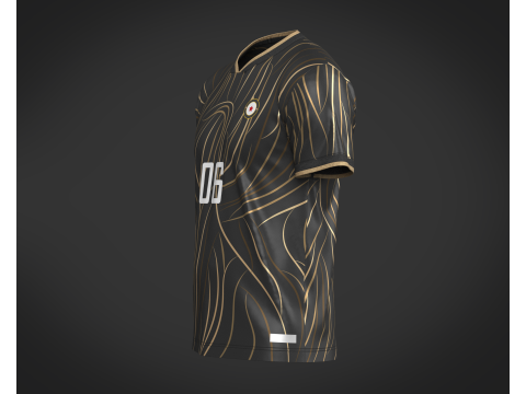 Soccer Football Sports Jersey Player-06 Modèle 3D