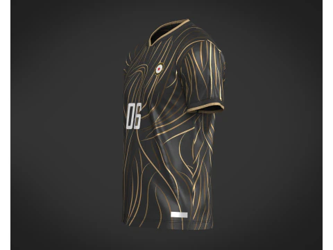 Soccer Football Sports Jersey Player-06 3D Model