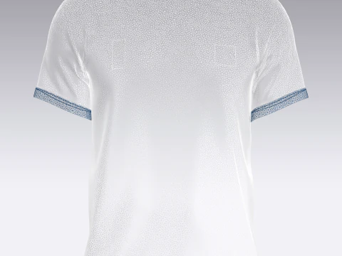 Soccer Football Sky Blue with white color Jersey Player-11 3D Model