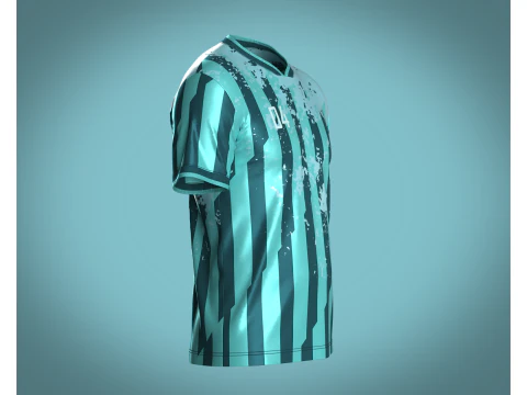 Soccer Football Sports Jersey - 04 3D Model