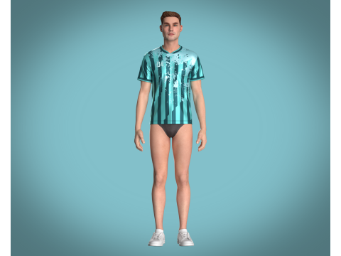 Soccer Football Sports Jersey - 04 Modelo 3D